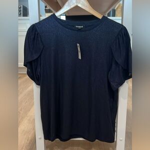 Black Short Sleeve Top
